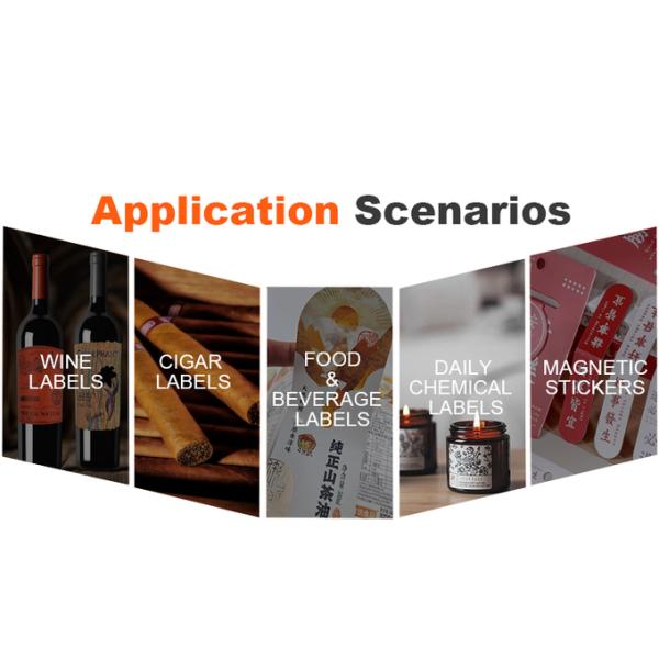 Recycled Oak Texture Custom Whiskey Bottle Labels Small Adhesive Labels