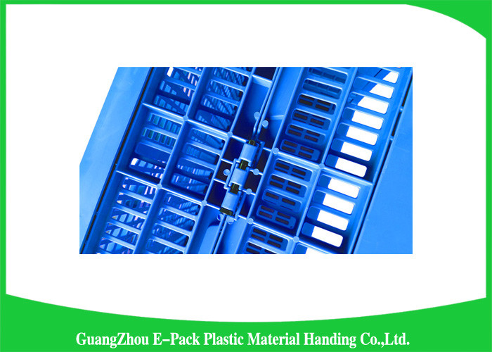 Nestable Collapsible Storage Boxes With Lids , Standard Plastic Shipping Crates