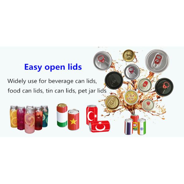 Silver Color 200 Easy Open End Aluminum Can Lids For For Soda Pop Cans