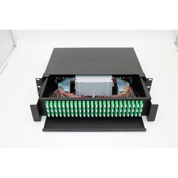 LC Connector 1U Fiber Optic Patch Panel Wiht Cold Rolled Steel