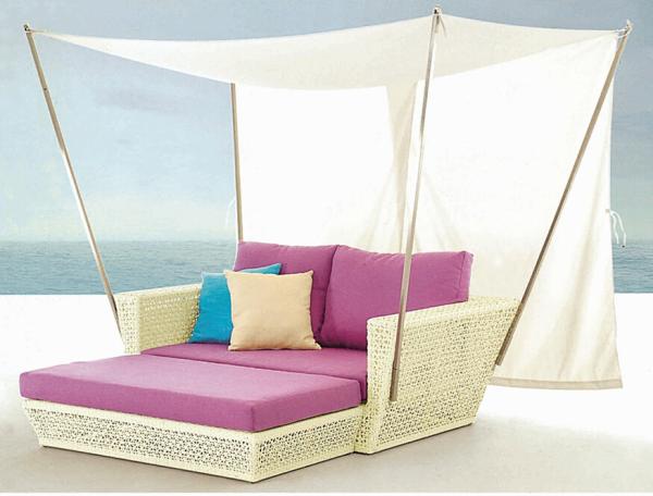 Quality Patio wicker pool sunbed--3012 for sale
