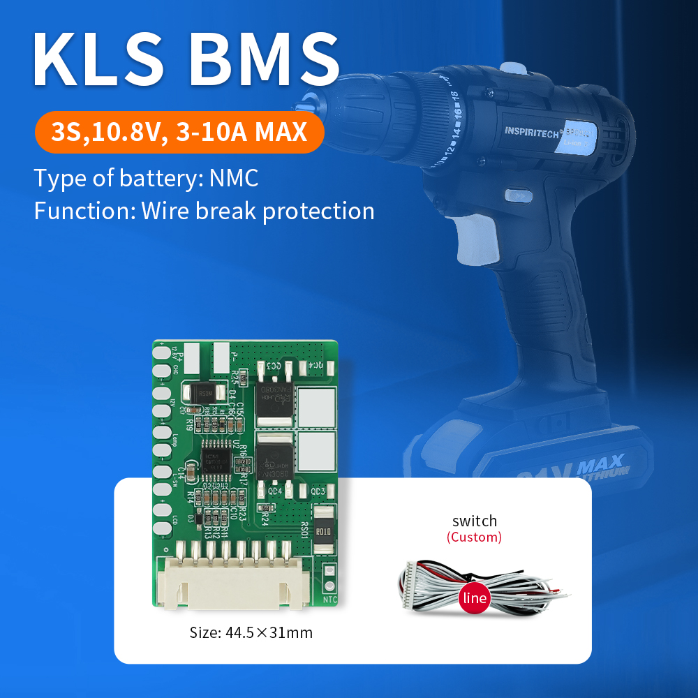 Custom LiFePO4 BMS 3S-24S 20A-60A with Bluetooth and Temp Sensor