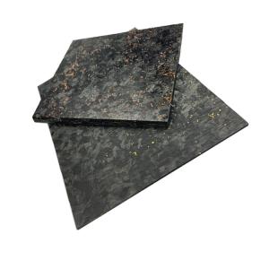 China High Strength Marble Carbon Fiber Sheet 9mm Forged Plate with Red Copper Chopper on sale