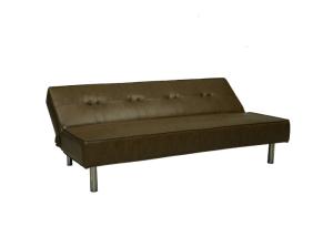 PVC Cover Space Saving Sofa / Unique Sofa Beds Steady Structure With Metal Legs