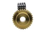 Miniature Input Worm Gear Steel 3 Lead M2.0 C1144 For Right Angle Gearbox AGMA /