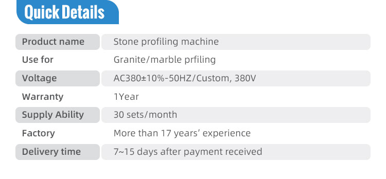 Red Marble Granite Linear Baluster Railing Skirting Cutting CNC Stone Profiling Machinery