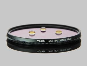 Buy cheap Black Polarized Lens Filter , 77mm Photography Linear Polarizer Filter product