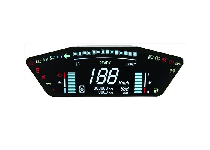 TN Monochrome Lcd Display , Metal Pin / FPC Custom LCD Display