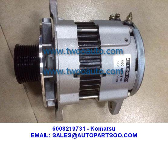 Quality 6008219731 - KOMATSU Alternator 24V 75A 600-821-9731 for sale
