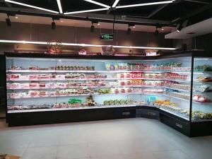 Buy cheap Remote Multideck Open Air Refrigerated Display Cases For Fruits And Vegetable product