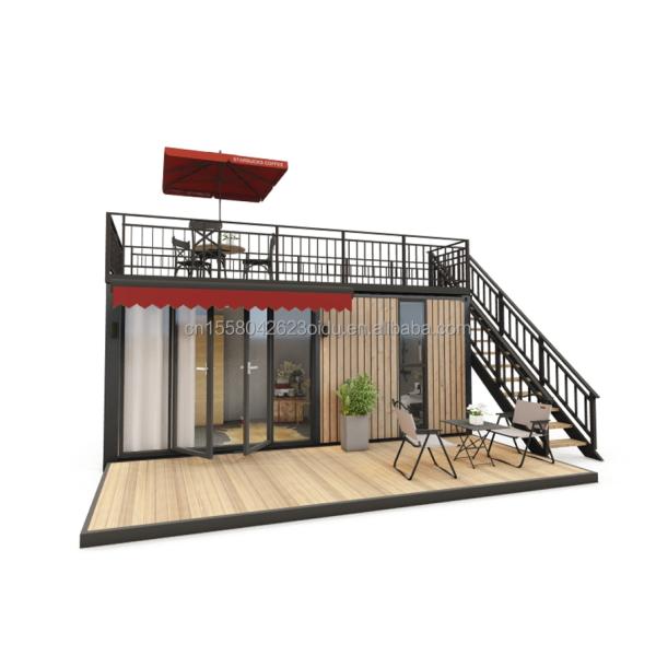 Modern Design 20ft Custom Made Shipping Container Garden Coffee Shop Movable Bar Cafe Store Outdoor Steel Sandwich Panel