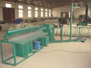 China Semi Automatic Chain Link Fence Machine , Chain Link Making Machine Low Noise on sale