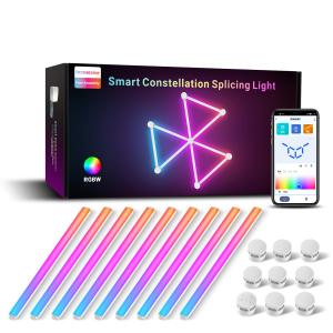Buy cheap Dimmable DIY Line Glide Wall Light RGB Smart Constellation Wall Lights Multicolor Segmented Control Game Music Sync product