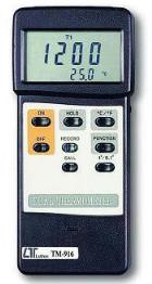 China Electronic Testing Equipment Low Power LCD Display TM916 Dual Therometer on sale