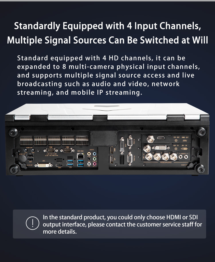 12 Channel Built-in Switcher M100 All-in-one Machine for Live Streaming Video Editing