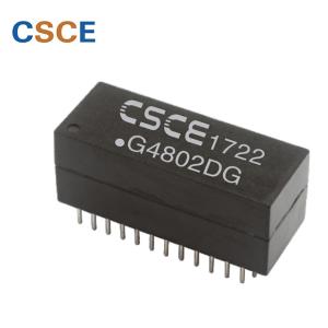 China 48 Pin Power Over Ethernet Transformer DIP 10 / 100 / 1000 Base - T ROHS Approved on sale
