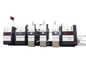 Multi Color Corrugated Carton Flexo Printing Machine For Cardboard Sheet Die Cutting