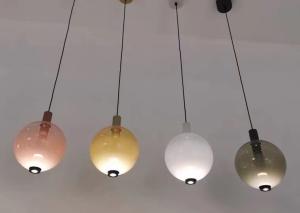 China Modern Designer Lamp Decorative Indoor Glass Ball Suspension Light Pendant Lamp on sale