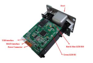 Buy cheap RS232 Interface ATM Smart Card Reader Suitable For Kiosk Terminal product