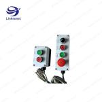 Two Holes Custom Wiring Harness Processing Plastic Push Button Control Box