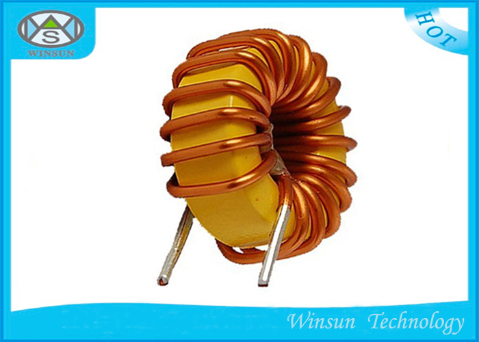 Toroidal Ferrite Core Inductor WS - TC Type Yellow Choke Coil Inductor For Cable TV