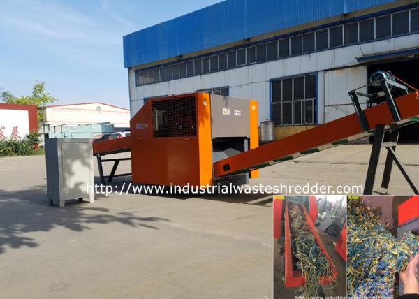 Quality PP Raffia Ropes Nets Plastic Waste Shredding Machine Rotary Blades High Efficiency for sale