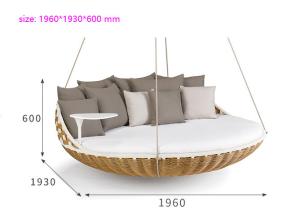 Hammock Swing Creative Rattan Hanging Chair , Balcony Homestay Bird'S Nest Lazy Rattan Chair