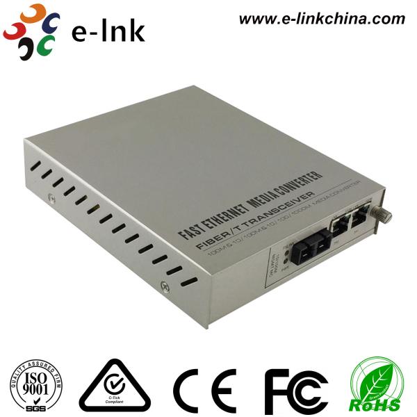 Quality Managed Gigabit Ethernet Fiber Media Converter 2- Port 10 / 100 / 1000Base-T to 1000 Base-X for sale