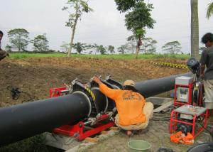 China 8Mpa  OEM Plastic Pipe Butt Fusion Machine Automatic Pipe Welding 24IPS on sale