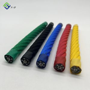 6*8 IWRC Combination Wire Rope 16mm Playground PP Polypropylene
