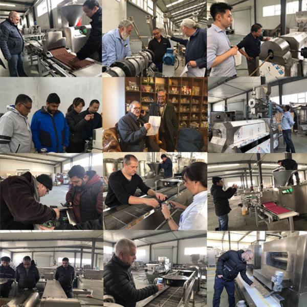 Efficient Rice Bar / Peanut Candy Bar Making Machine PLC And Touch Screen