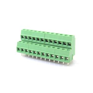 China 3.81mm / 0.15 Dual Row PCB Screw Terminal Blocks Connector on sale