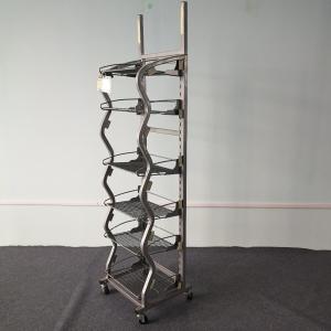 Buy cheap Six Layers Custom Wire Display Racks Floor Type L*W*H 700*600*1000 Size product