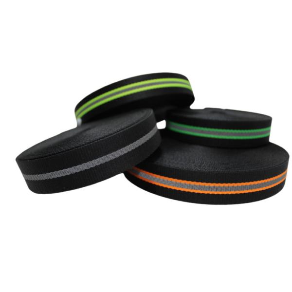 1 Inch Custom Color Nylon Polyester Reflective Webbing Strap