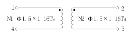 T25X15X13C Electronic 3 Phase Common Mode Choke Inductance RoHs