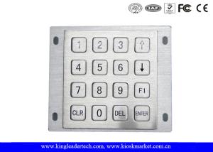 Rugged Panel Mount Kiosk 4 4 Metal Keypad 16 Flat Keys With Pin Connector
