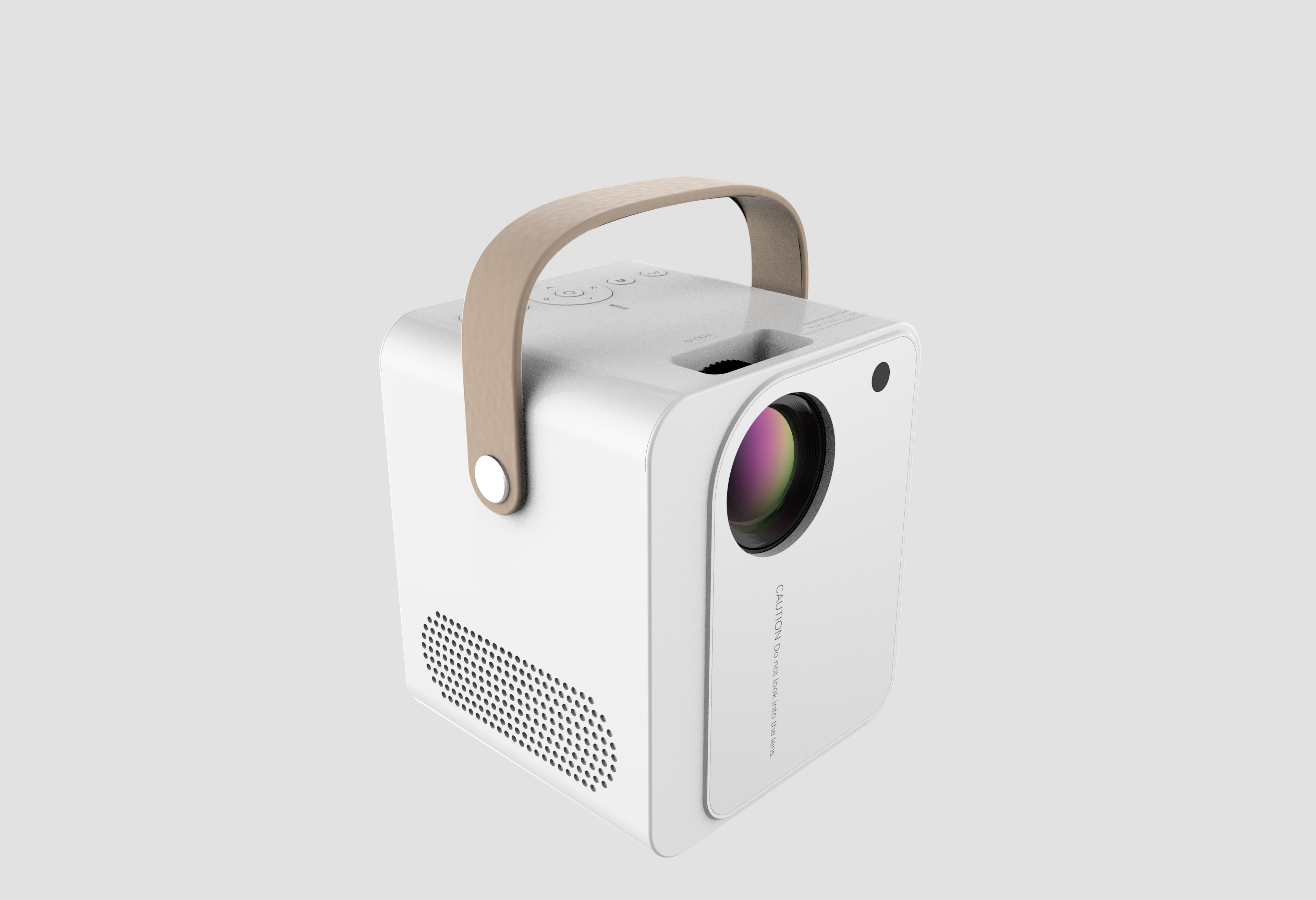 Portable 120 Lumens Projector 1080P LCD Mini Powerpoint Projector Android 9.0 OS