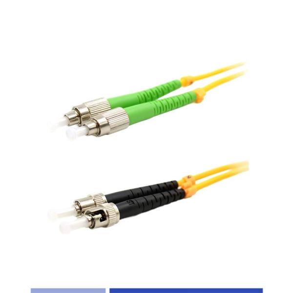 Quality ST/UPC To ST/APC Single Mode Fiber Patch Cord Duplex LSZH 3m 2.0mm High quality for sale