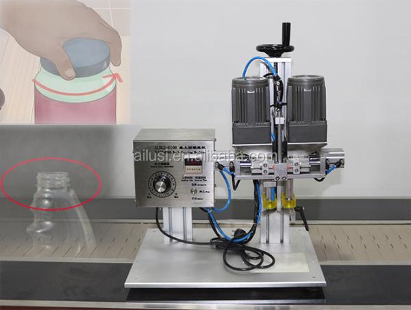 Quality Desktop 80W Bottle Screw Capping Machine Electrical control movement for sale