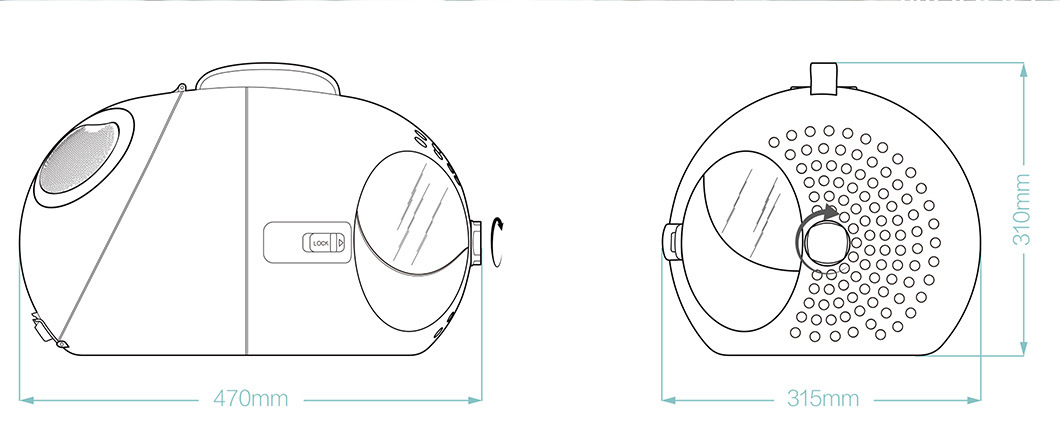 Innovative and Durable Pet Travel Carrier for Cats and Small Dogs
