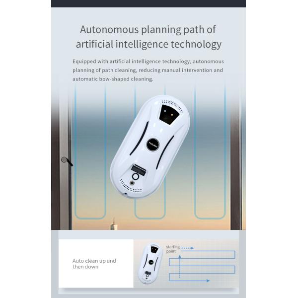 90W Magnetic Window Cleaner Robot with 2800Pa Suction