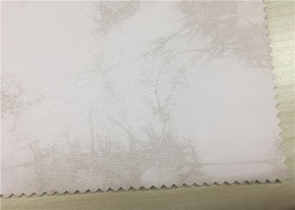 Quality High Grade PU Sofa Leather Fabric 54 " Width Coated + Printed Pattern for sale