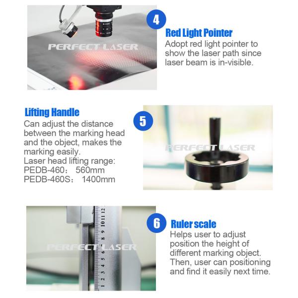 Floor-standing Laser Marking Machine For Metal Marking Pens With Trademarks Numbers Codes Designs And Pictures