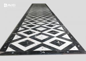 Modern Marble Tile Patterns Waterjet Medallions For Flooring / Wall Decoration