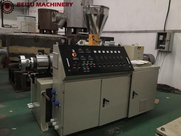 Quality SJ55/30 Single Screw Extruder Machine , Plastic Extrusion Line 22KW Motor Power for sale