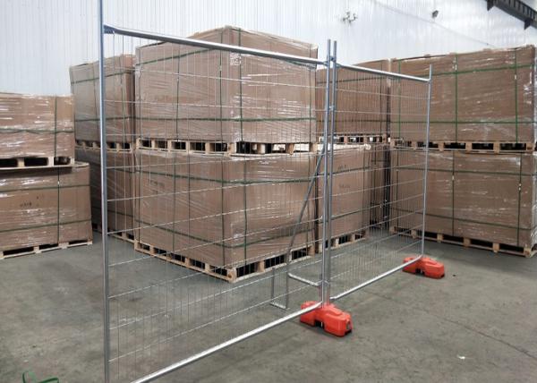 Quality Iron Metal 2.1*2.4m Welded Temp Construction Fence for sale