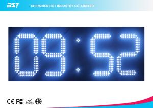 Buy cheap Custom 7 Segment White Led Digital Clock With Temperature Display product