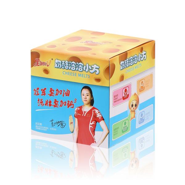 Quality CMYK Pantone Colors Printing 350G Matte Art Paper Material Paperboard Boxes  for Cheese Melts Packaging for sale