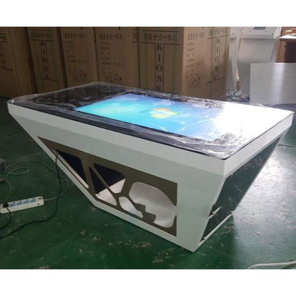 Self Service Ordering Smart Coffee Table With Touch Screen 43 Inch Indoor Waterproof