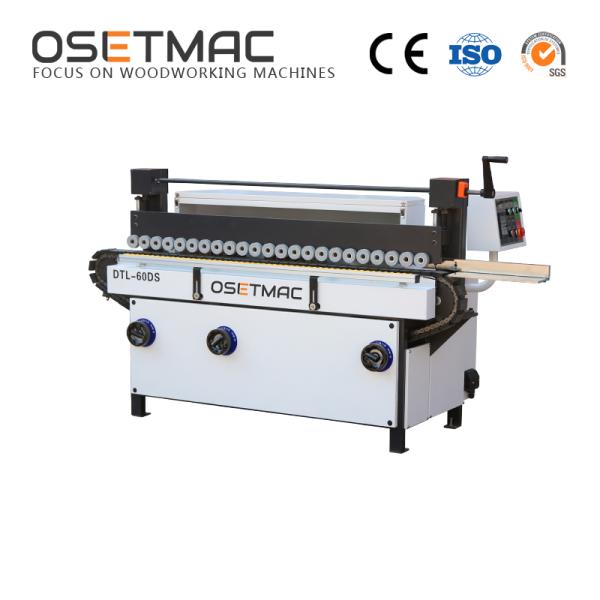 4.11kW OSETMAC DTL-60DS Three Rollers Manual Side Sanding Machine For Wood MDF Plywood Polishing
